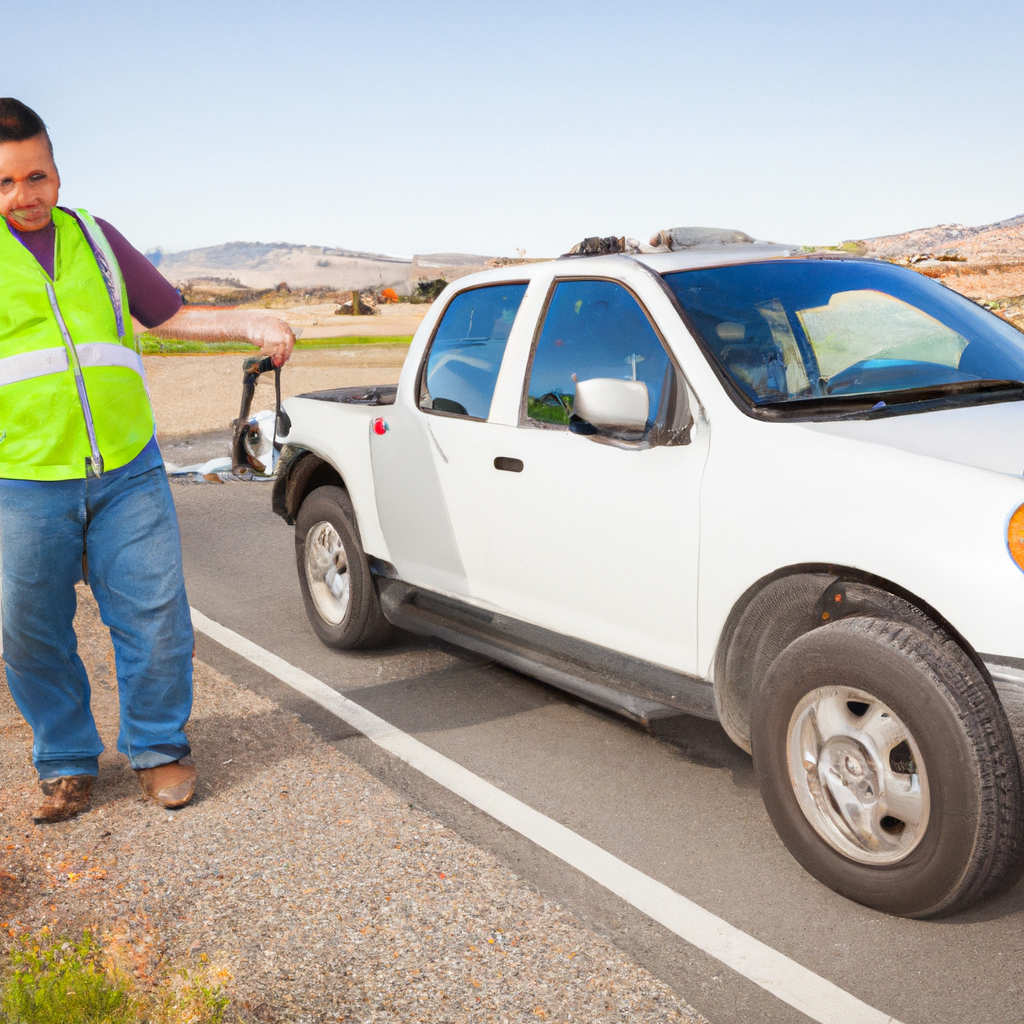 Affordable towing service assisting stranded driver.