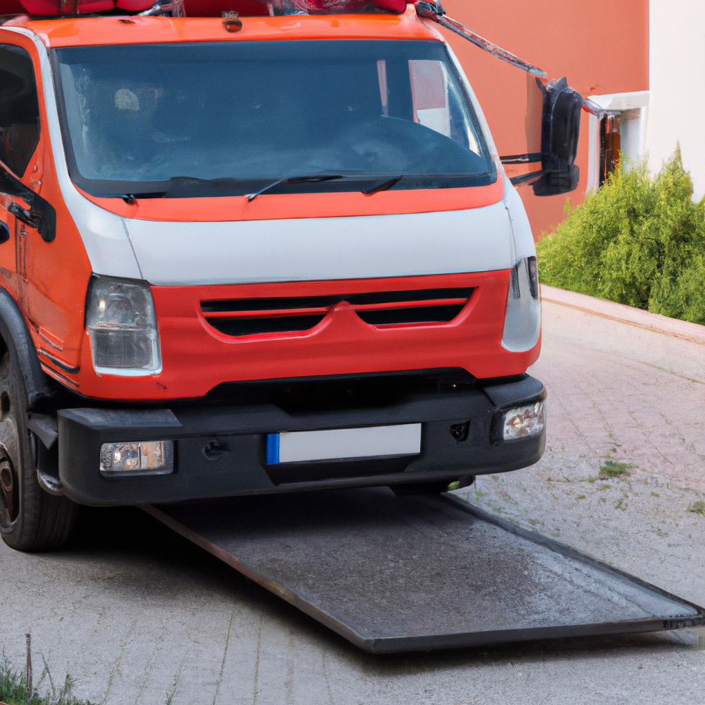 Tow truck ready for roadside emergencies.